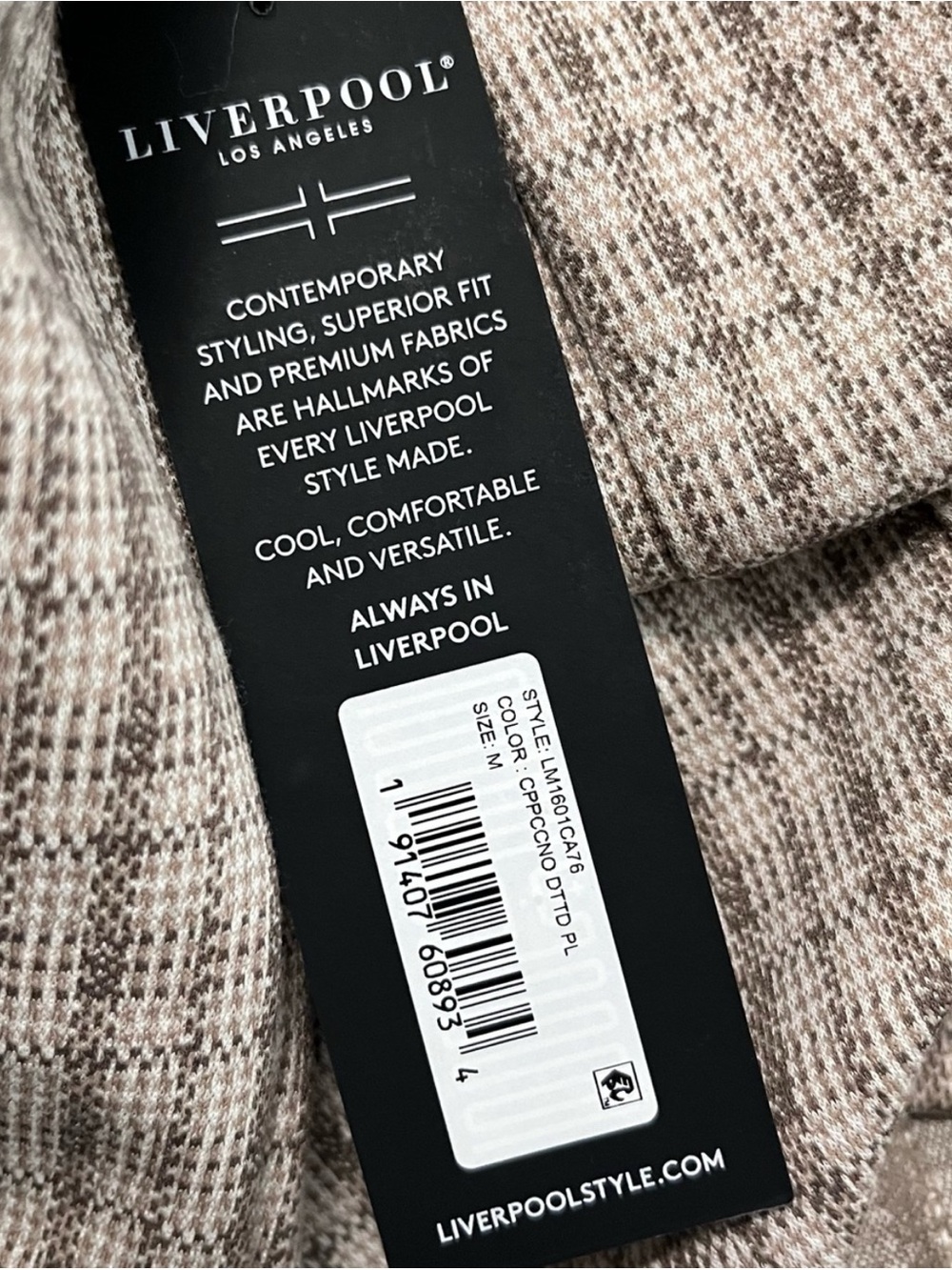 Liverpool Taupe Plaid Blazer - Picture 4 of 6